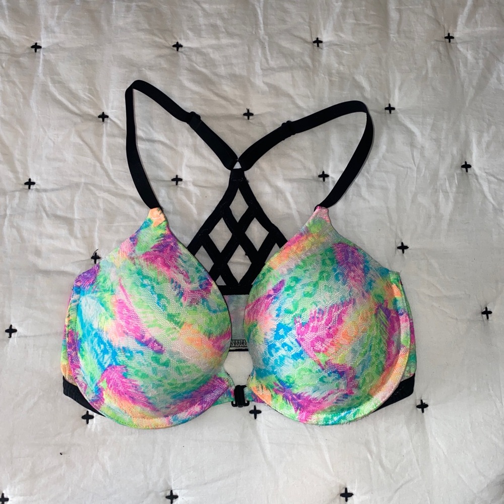 Victoria Secret Pink Push Up Strappy Back Bra